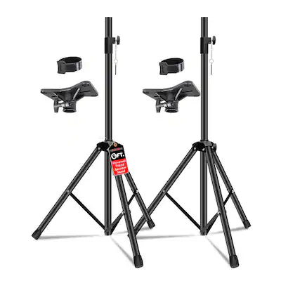 5 CORE - 5Core Speaker Stand Pair Tripod Tall Adjustable 72 Inch DJ Studio Monitor Stands-SS ECO 2PK BLK WoB