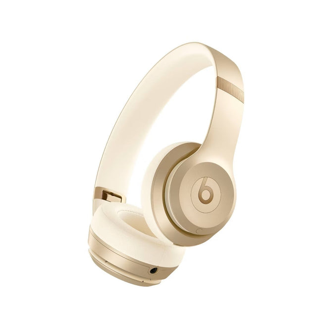 Front. Beats - Beats Solo 4 Bluetooth Wireless On-Ear Headphones - Metallic Gold - MDHW4LL/A - Gold.