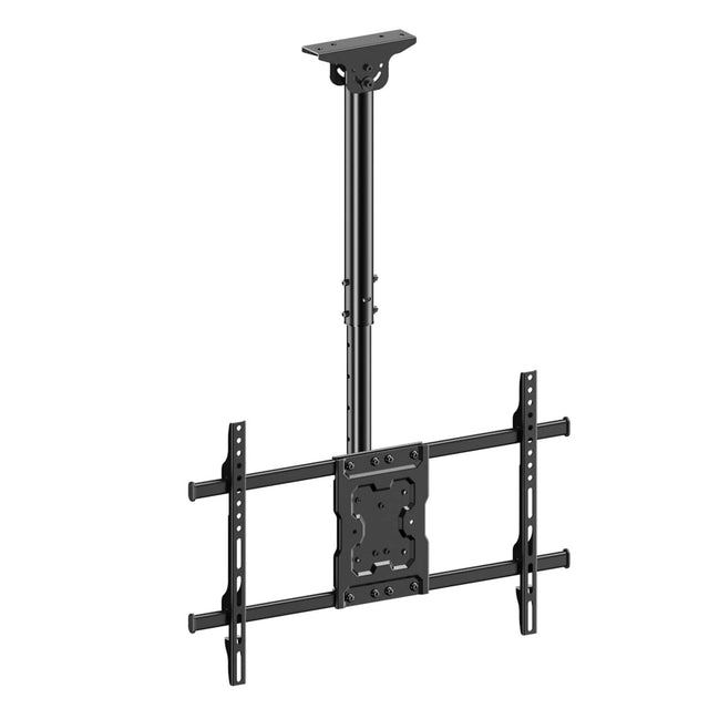 Front. ErgoAV - 43″-75″ Ceiling Mounts for TVs - Black.