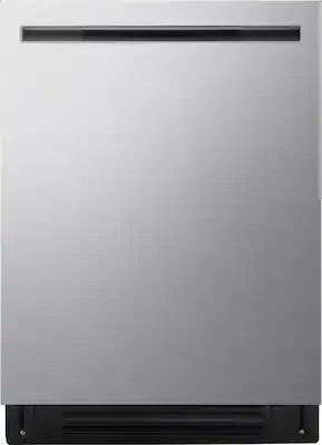 LG - FlushFit 24-in Top Control Smart Built-In Stainless Steel Tub Dishwasher with 3rd Rack, 1 Hour Wash and Dry, 42dBA