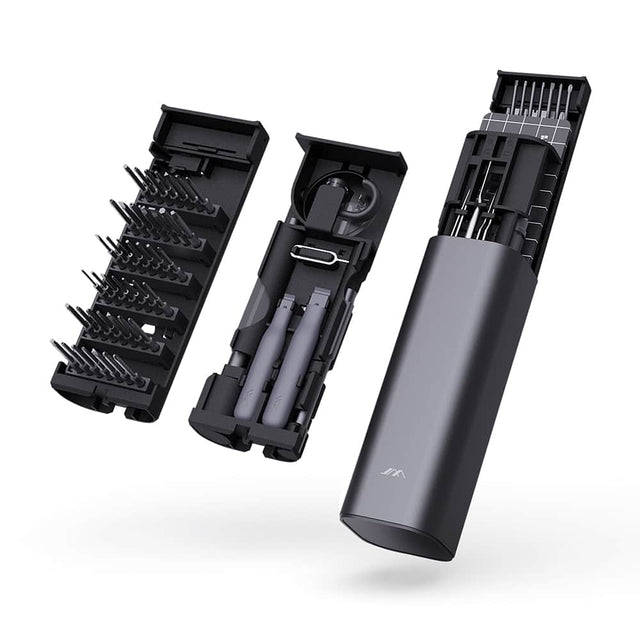 Front. Topteng - 60-Piece Precision Screwdriver Set with S2 Steel Bits - 42 Magnetic Tips, Spring-Loaded Case, for Electronics Repair​.