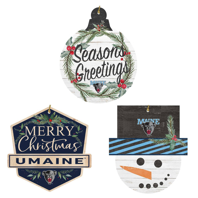 Seasons Greetings  
MAINE  

MERRY Christmas  
UMAINE  

MAINE