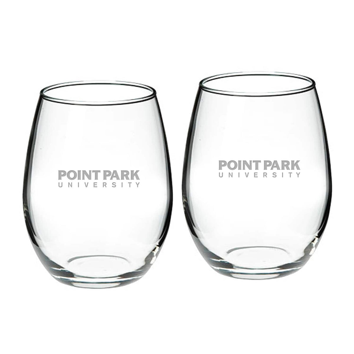 Jardine - Point Park Pioneers 21oz. Two-Piece Stemless Wine Glass Set - Multicolor