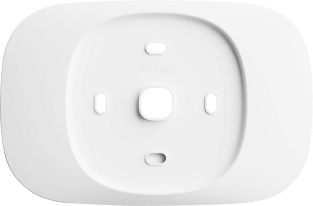 Front. ecobee - ecobee Trim Plate - Made for ecobee Smart Thermostat Essential - Programmable Wi-Fi Thermostat Accessory. - White.