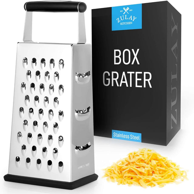 ZULAY KITCHEN  
BOX GRATER  
Stainless Steel