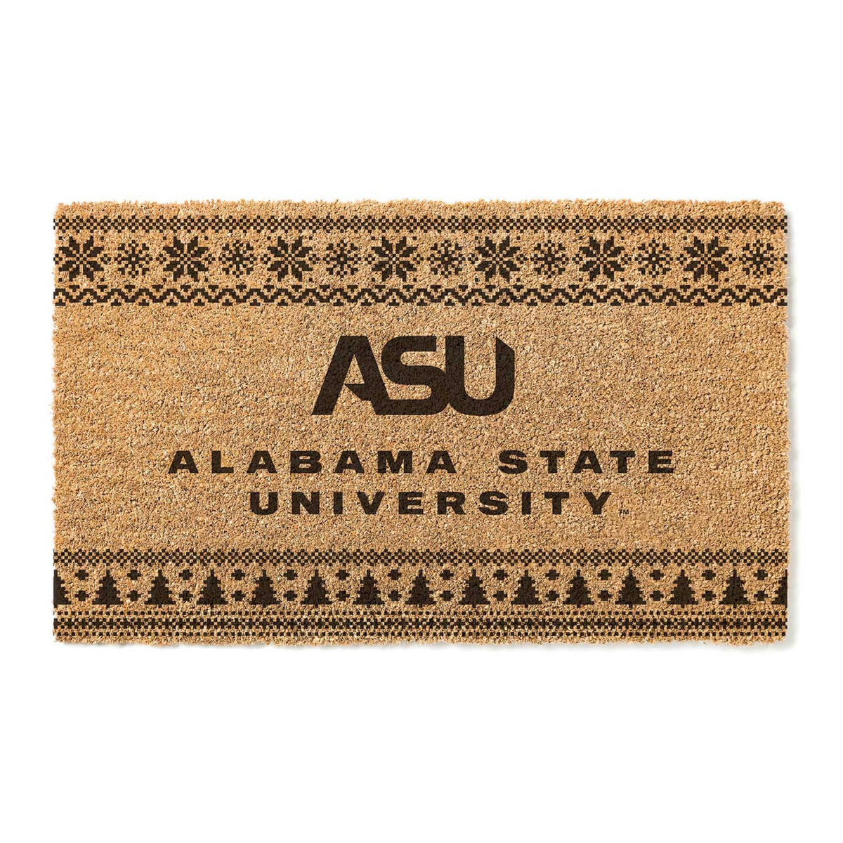Jardine - Alabama State Hornets 18" x 30" Holiday Coir Doormat - Brown