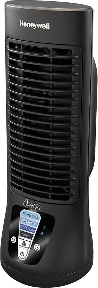Front. Honeywell Home - QuietSet 13" Personal Fan - Black.