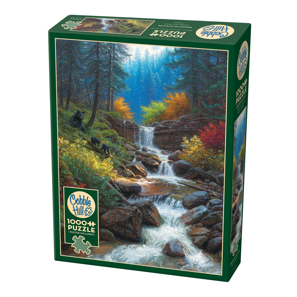 Outset Media - Outset Media: Cobble Hill 1000 Piece Puzzle: Mountain Cascade -  High Quality Jigsaw