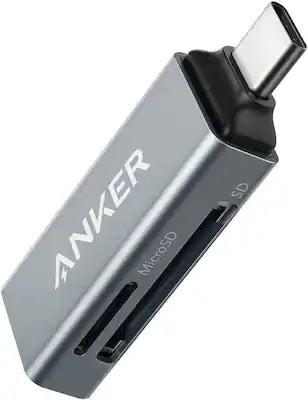 Anker - SD Card Reader, 2-in-1 USB C Memory Card Reader for Digital Camera SD Card Viewer