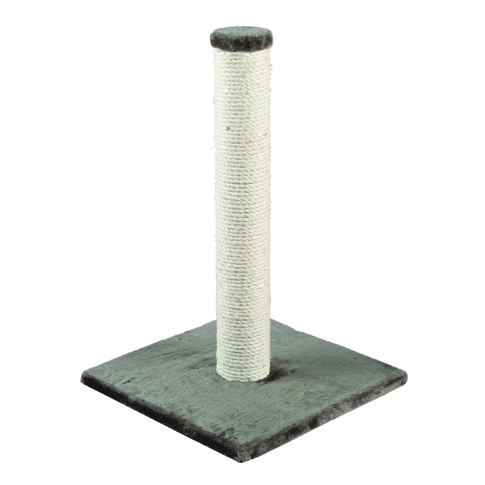 TRIXIE - Parla Sisal Cat Scratching Post with Plush Base - Dark Gray