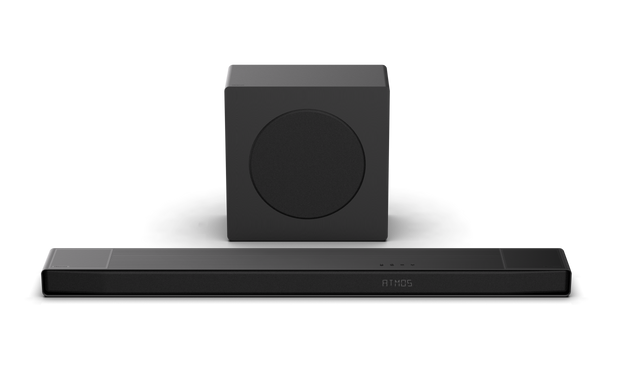 Front. Hisense - AX3120Q 3.1.2 Channel Soundbar with Wireless Subwoofer, Hi-Concerto, Dolby Atmos, DTS: X, and AI EQ Mode - Black - Black.