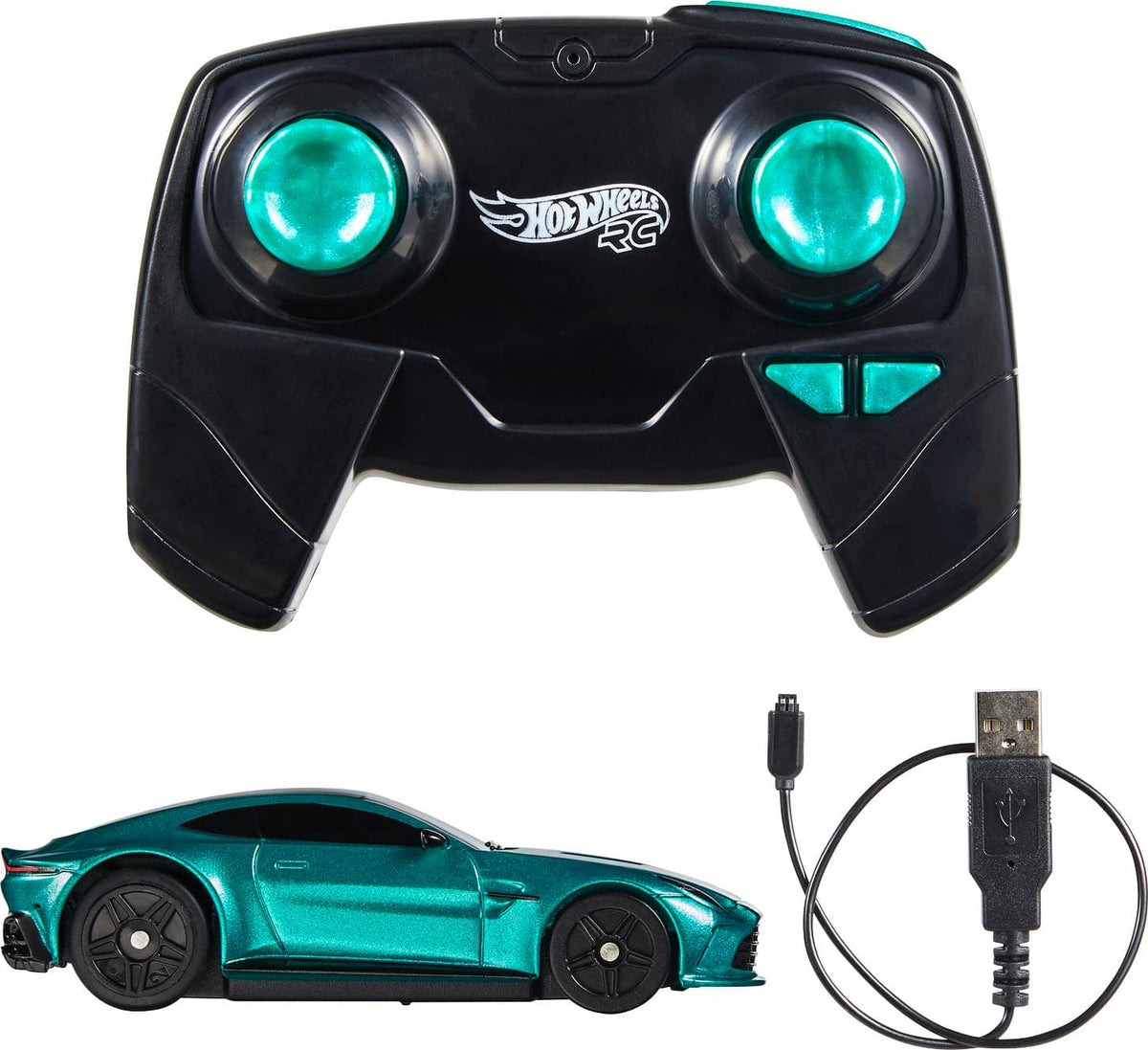 Hot Wheels - 1:64 Scale Aston Martin Vantage R/C Vehicle - Green