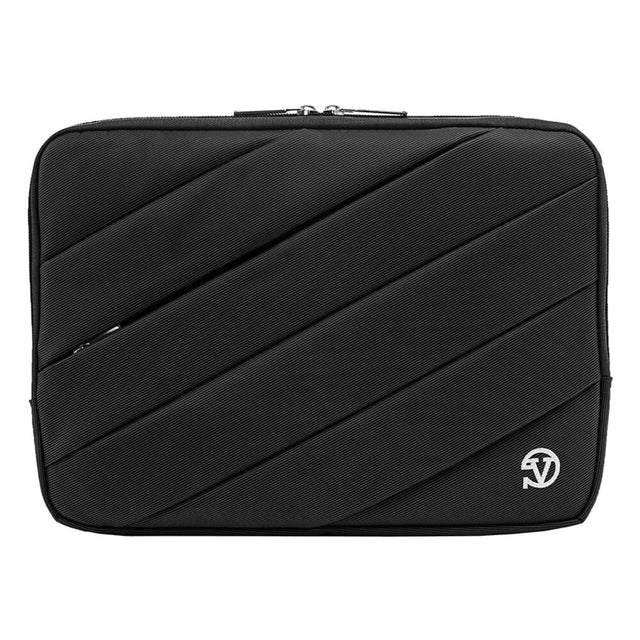 Front. Kitcheniva - Stand Sleeve Pouch Case Bag For 12" Tablet Black - Black.