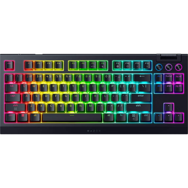esc F1 F2 F3 F4 F5 F6 F7 F8 F9 F10 F11 F12 tab 1 2 3 4 5 6 7 8 9 0 home ins pg up del end pg dn caps A S D F G H J K L : ; - + enter shift Z X C V B N M < > ? shift A Dd ctrl alt fn ctrl < > RAZER