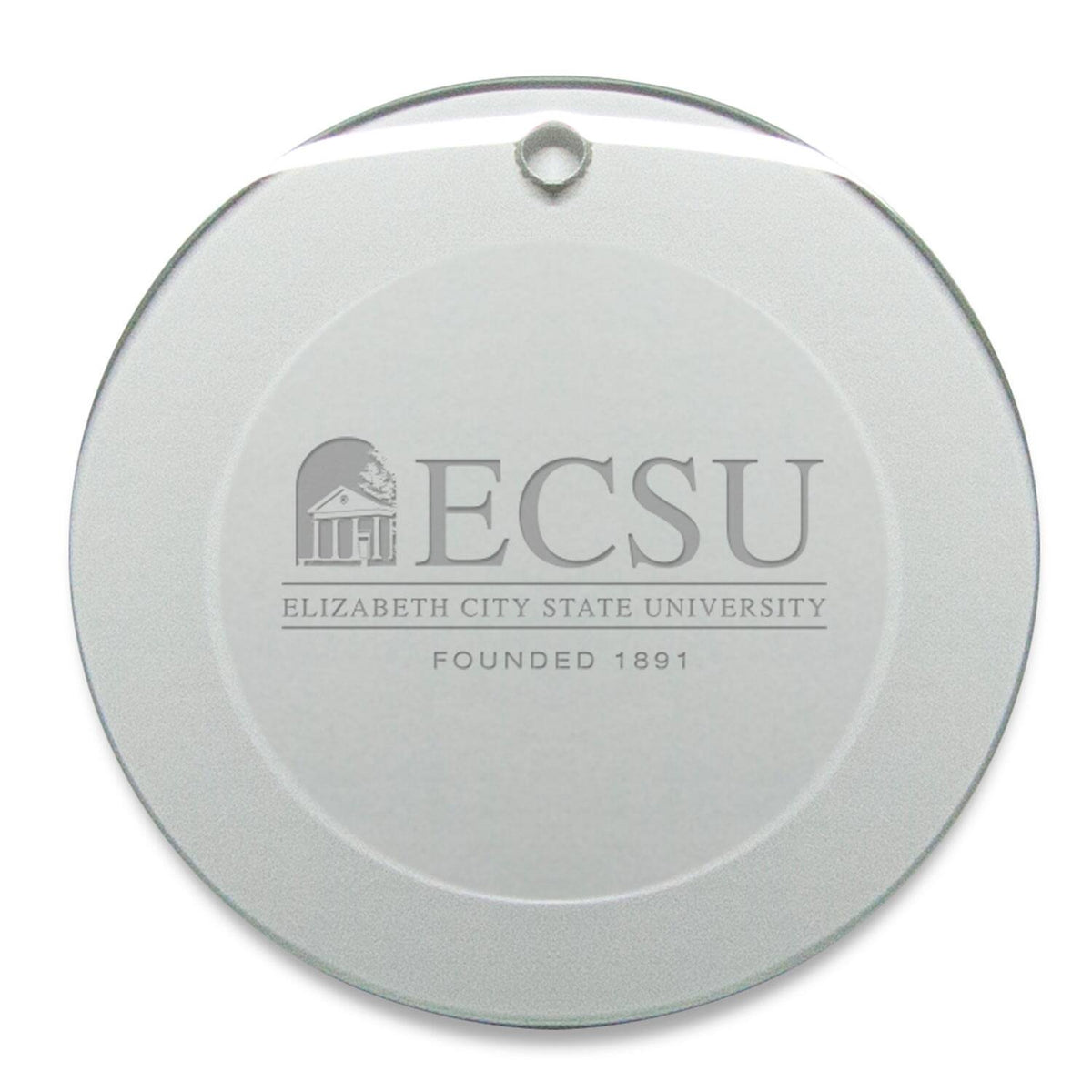 Jardine - ECSU Vikings 3'' Round Glass Ornament - Multicolor