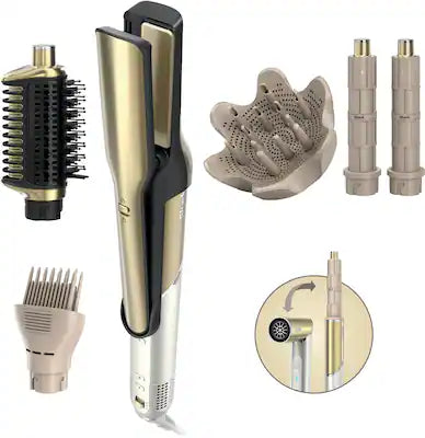 Shark - Glam™ Ceramic & Powerful Air Styling & Drying System, for Curling, Air Straightening & Glossing + Diffuser