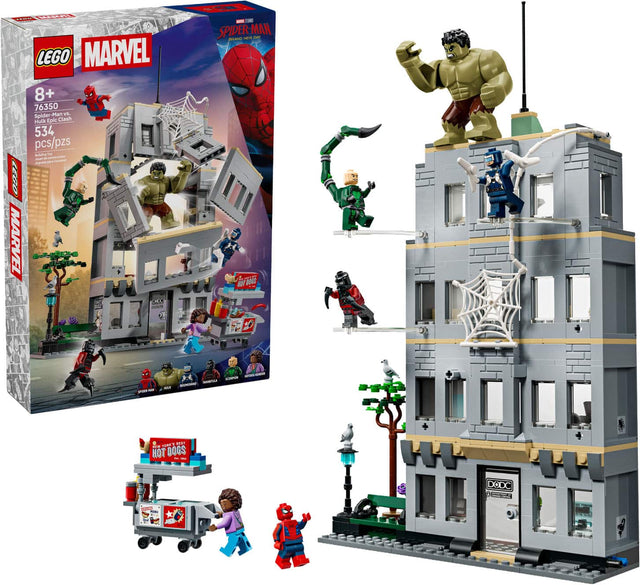 A LEGO MARVEL 8+ 76350 Spider-Man vs. Hulk Epic Clash 534 pcs/pzs