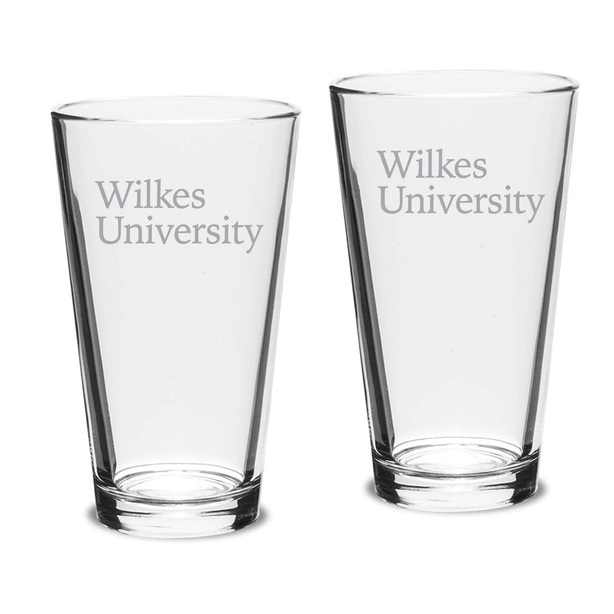 Jardine - Wilkes Colonels 16oz. Two-Piece Classic Pub Glass Set - Multicolor