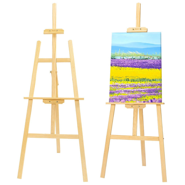 Wooden Easel Stand 45" Adjustable Height Folding Art Easel for Painting