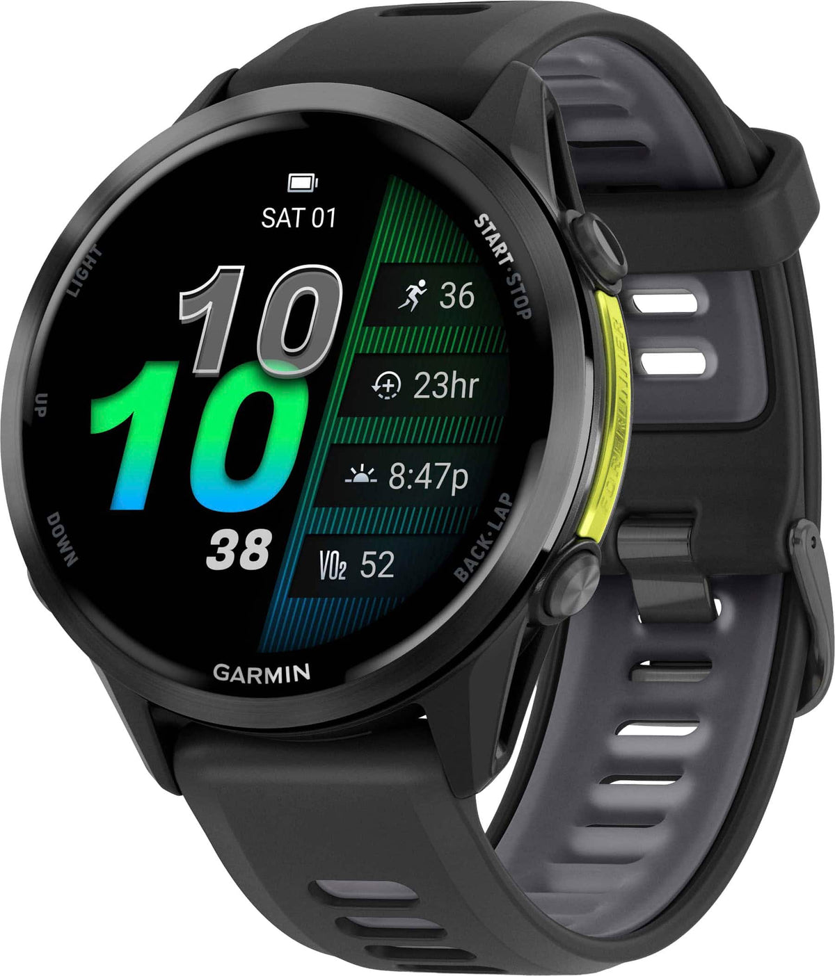 Garmin - Forerunner 970 GPS Smartwatch 47 mm Titanium - Carbon Gray DLC Titanium - (2025)
