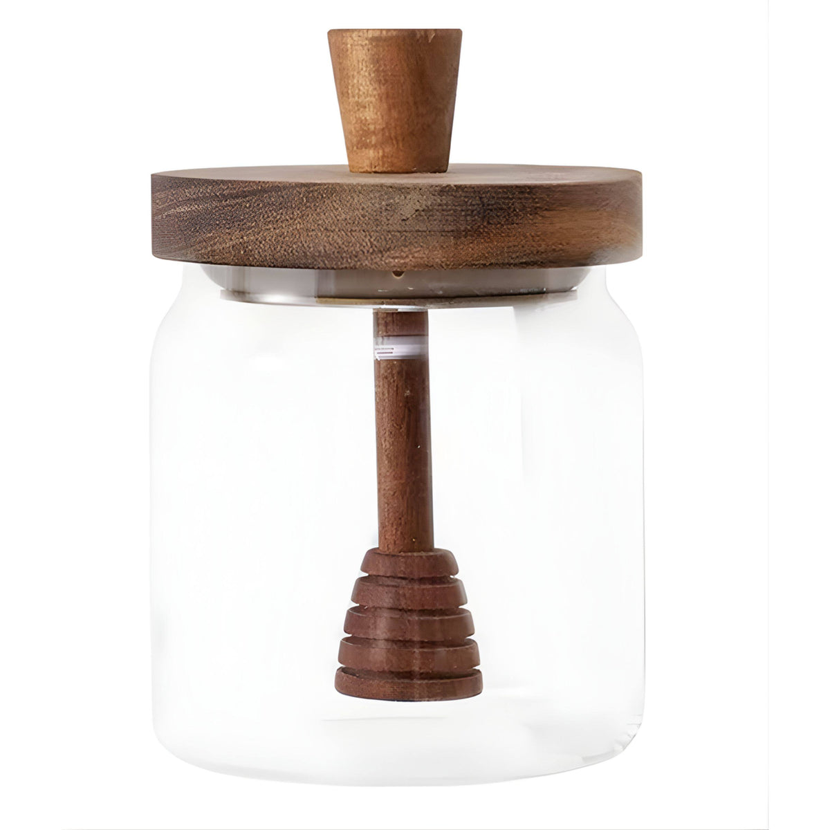Kitcheniva - Glass Honey Storage Container Jar with Dipper