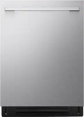 LG - FlushFit 24-in Top Control Smart Built-In Stainless Steel Tub Dishwasher with 3rd Rack, 1-Hour Wash and Dry, 46dBA