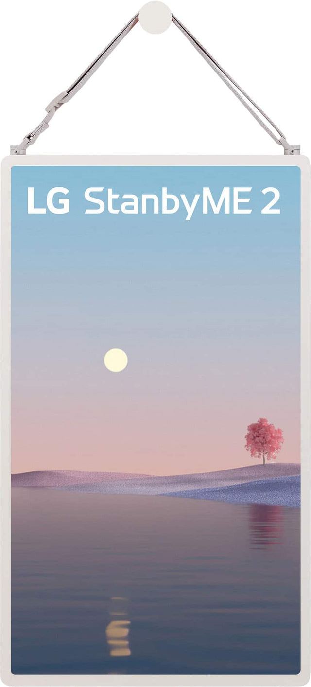 Front. LG - StanbyME 2 Carry Strap & Wall-Mount Holder (2026) - Gray.