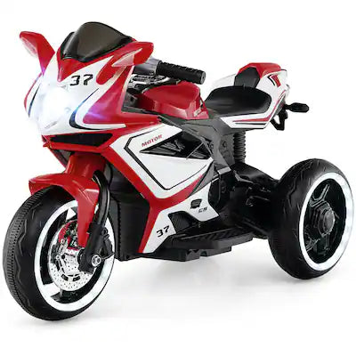 Costway - Kids Ride on Motorcycle 6V Battery Powered Mini Electric Motorbike with LED Lights
