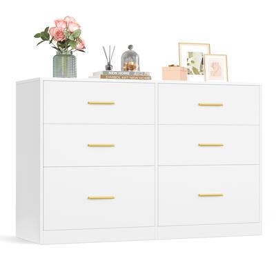 Songmics Home - Dresser for Bedroom, Chest of Drawers for Closet, Modern Style, TV Stand for Living Room, 6 Drawers
