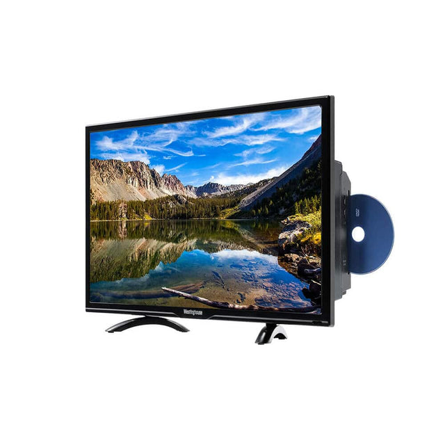 Front. Westinghouse - Westinghouse WD24HX5201 24 inch HD DVD Combo TV - Black.