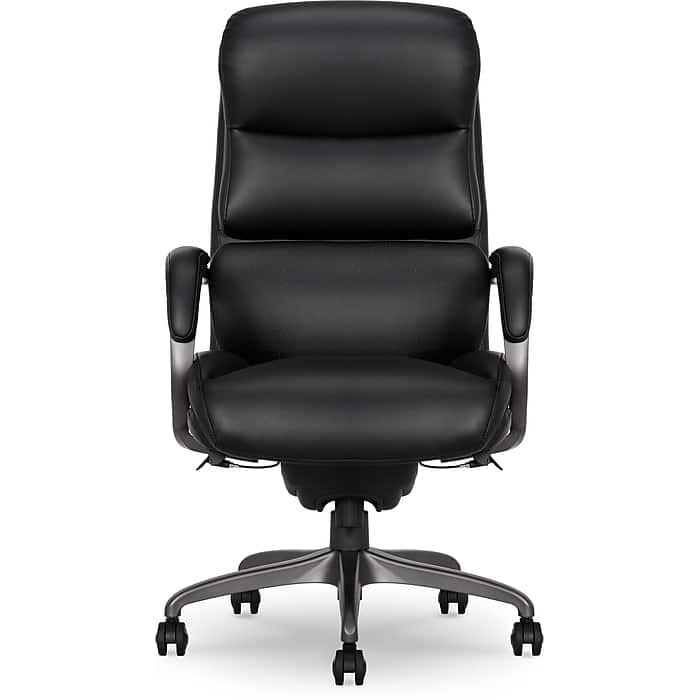 La-Z-Boy - Aberdeen Ergonomic Bonded Leather Swivel Executive Chair, (51545-BLK) - Black