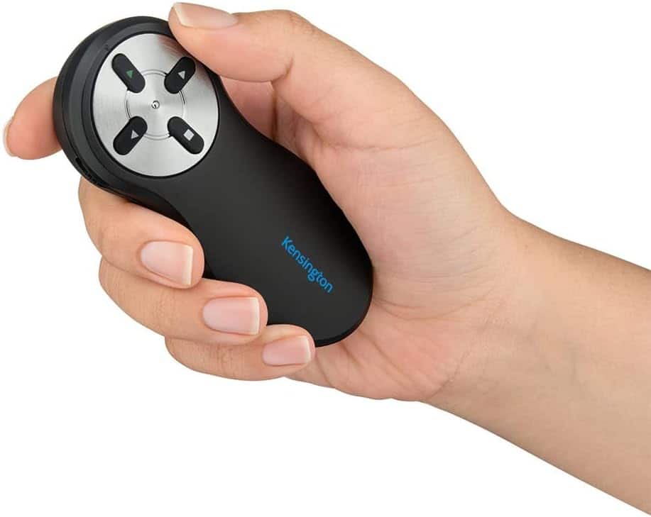 Kensington - Wireless Presenter with Nano Receiver, 65ft Range, AES 128-Bit Encryption, Plug-and-Play, K33271WW