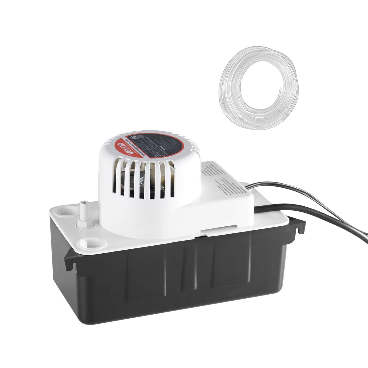 VEVOR - 1/50 HP, 65 GPH,Condensate Removal Pump, 15 ft Lift, 1/2 Gal Tank Automatic AC Condensation Pump - Black,White