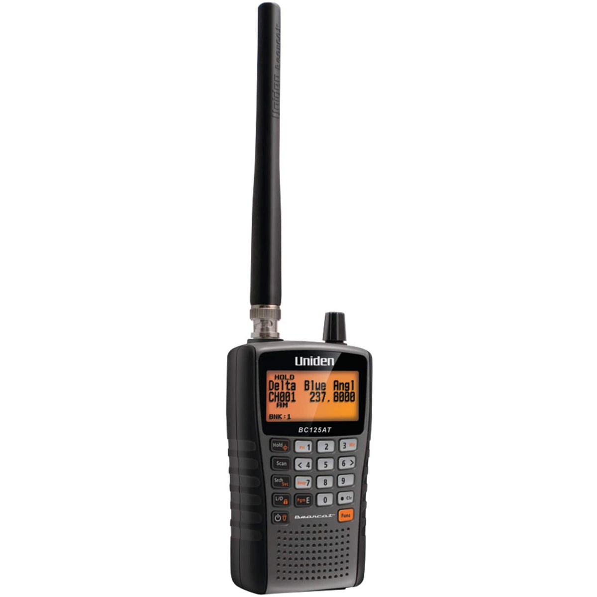 Uniden - Bearcat Compact Handheld Analog Scanner BC125AT - Black