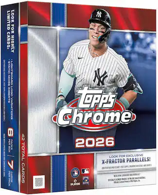 Topps - 2026 Topps Chrome Baseball Mega Box