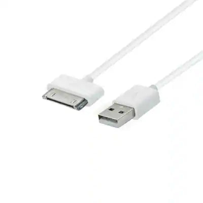 Qixxronics - 3FT USB 30-Pin Charger Cable for iPhone 4 4S 3GS, iPad & iPod Classic 1st 2nd 3rd Generation, iPod Touch 4th
