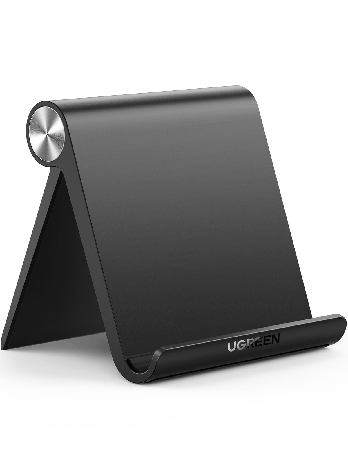 UGREEN - Tablet Stand Holder, Adjustable and Foldable Desk Stand for iPads, iPhones, E-Readers - Black