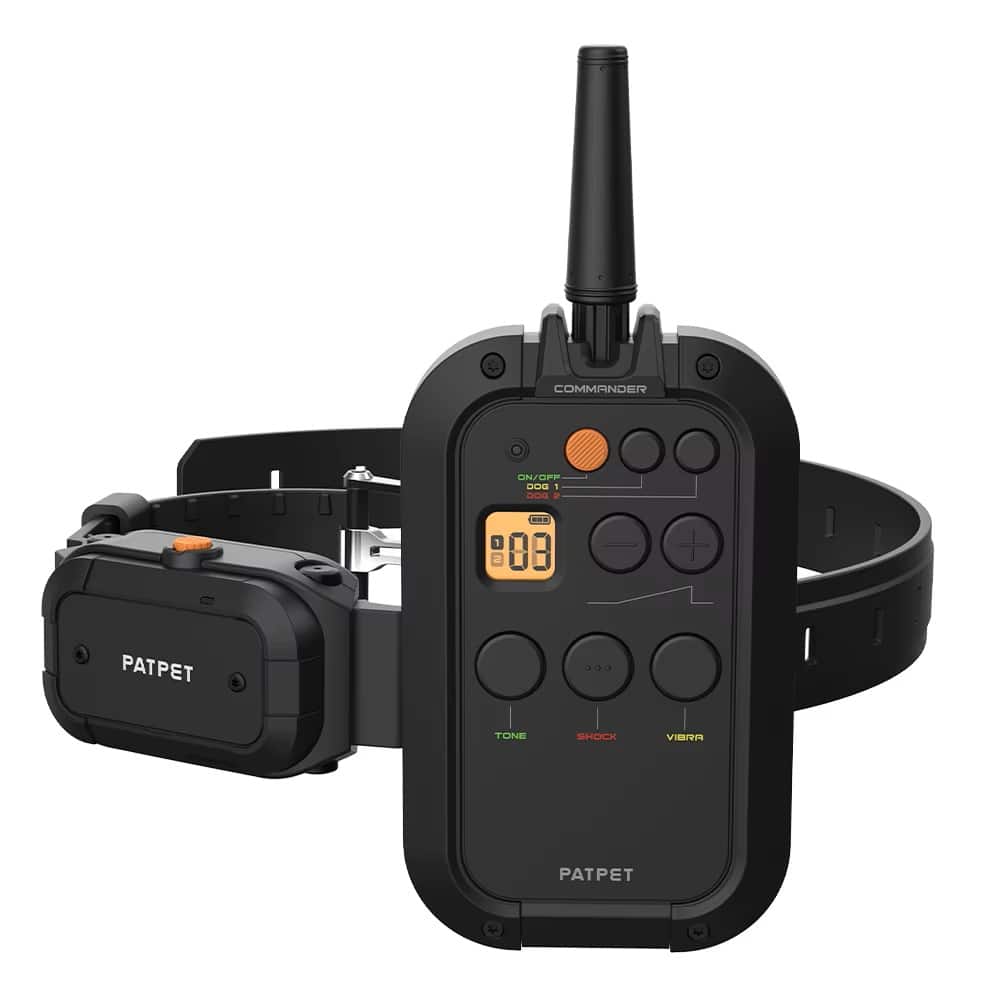 PATPET - Remote Dog Training Electric Shock Collar - Black