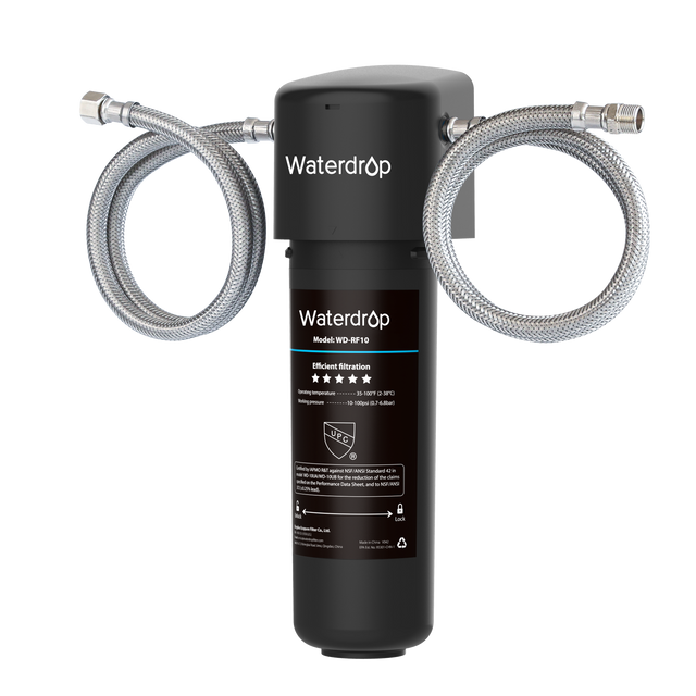 Waterdrop Waterdrop Model: WD-RF10 Efficient filtration -n mperature Voding - BL 1I0T  MY - 100gm  A UPC  - 3 aquinst  AN Saraar L - - - S UE  the shsto - the - ah - nna a WSEVRAG Uhem and  . l T - - - - P - - Sack - - - - - - --