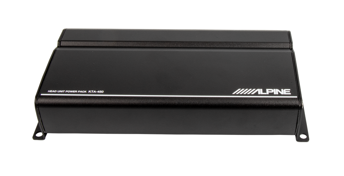 Alpine - 400W Class D Bridgeable Multichannel Amplifier with Built-In Crossover - Black