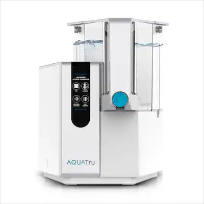 AquaTru - Classic Countertop Water Purifier Certified 4-Stage Reverse Osmosis System Removes 84 Contaminants