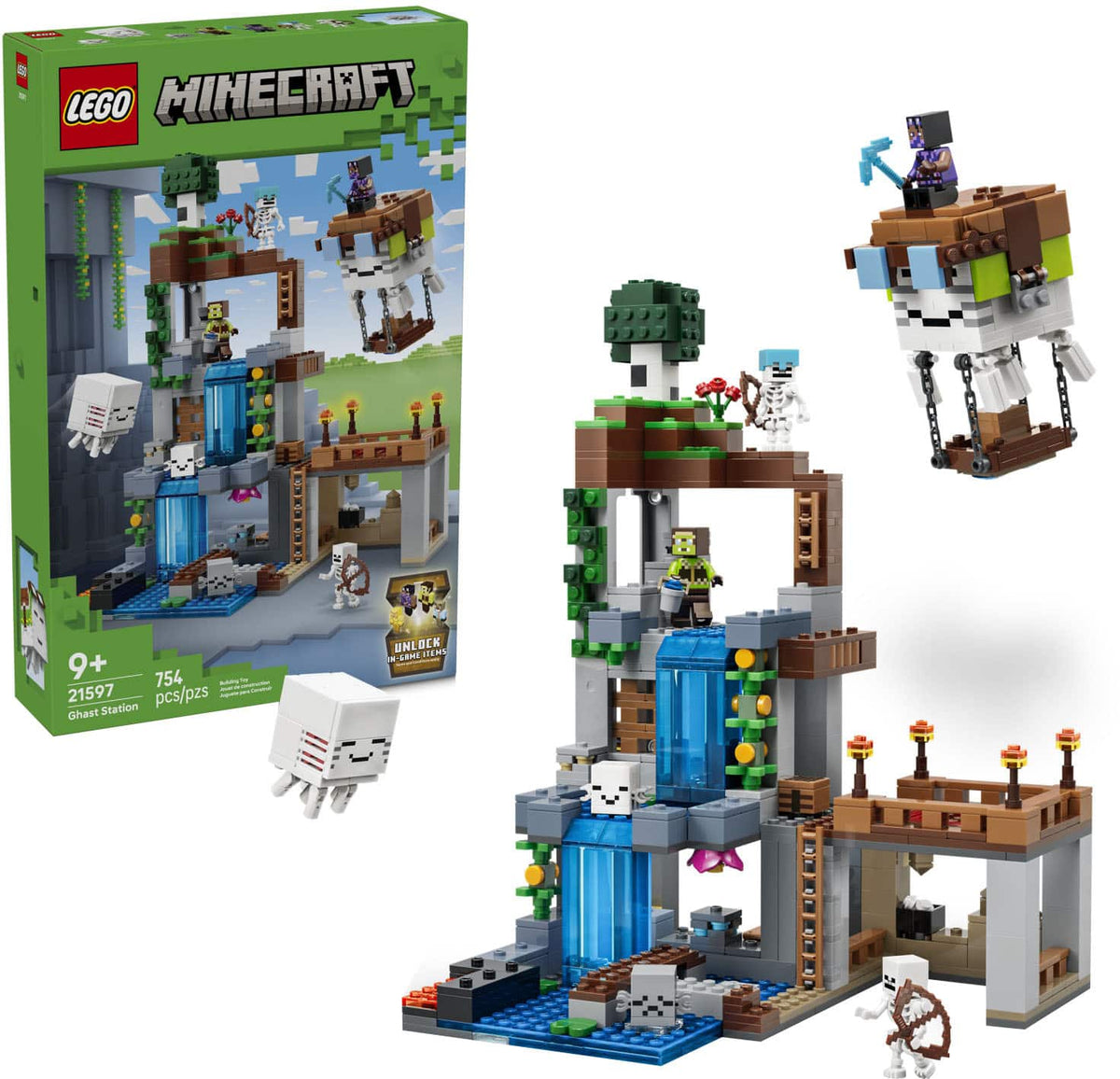 LEGO - Minecraft Ghast Station Toy for Kids 21597