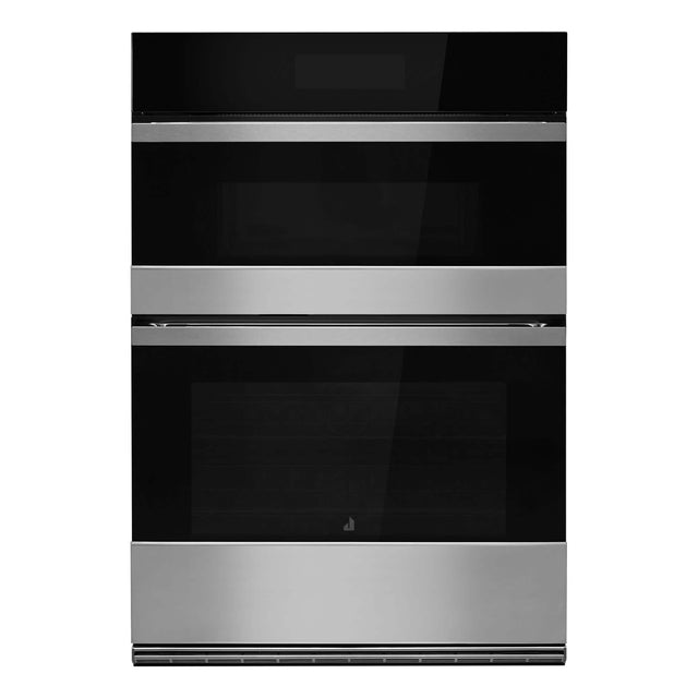 Front. JennAir - NOIR 30" Microwave Combination Wall Oven Dual-Fan True Convection with Advanced Temperature Precision - Stainless Steel.