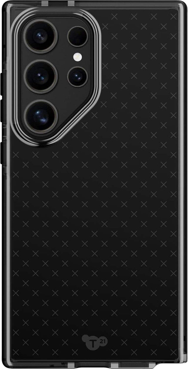 Front. Tech21 - Tech21 Evo Check Case Samsung Galaxy S24 Ultra - Smokey Black - Smokey Black.