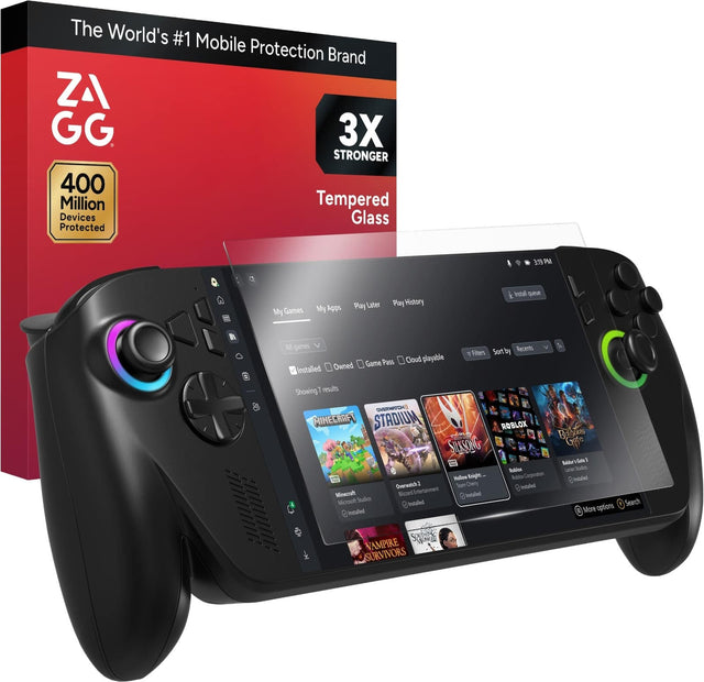 The World's #1 Mobile Protection Brand  
ZAGG  
3X STRONGER  
400 Million Devices Protected  

Tempered Glass  

My Games  
My Apps  
Play Later  
Play History  

Installed  
Owned  

Showing 1 result  

MINECRAFT  
STADIUM  
ROBLOX  
SILASONG  
Overwatch 2  
VAMPIRE SURVIVORS