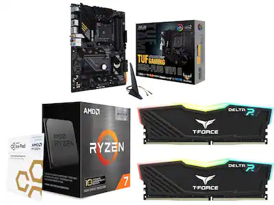 Newegg - Motherboard CPU Memory Combo - ASUS TUF B550-PLUS WIFI II, Ryzen 7 5800X3D, 16GB DDR4 3200 RGB
