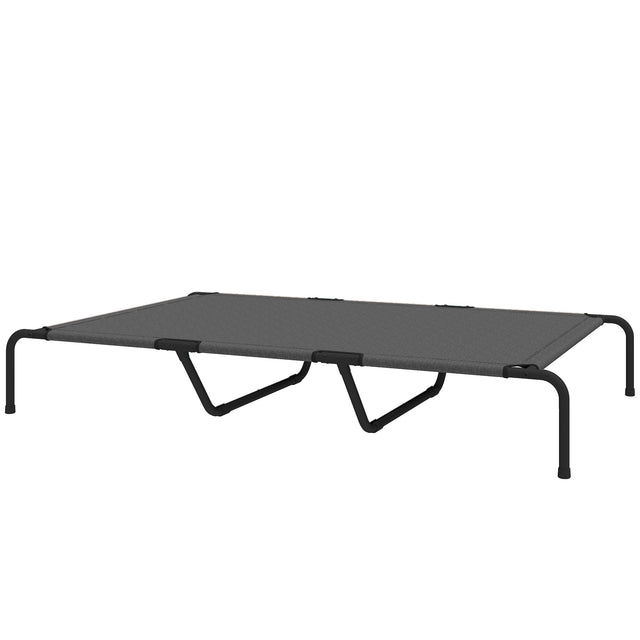 Front. Pawhut - Dog Bed for Large Breeds Gray - Gray.