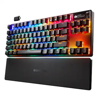 SteelSeries - Apex Pro TKL Gen 3 Wireless Mechanical OmniPoint Adjustable HyperMagnetic Gaming Keyboard with Rapid Tap