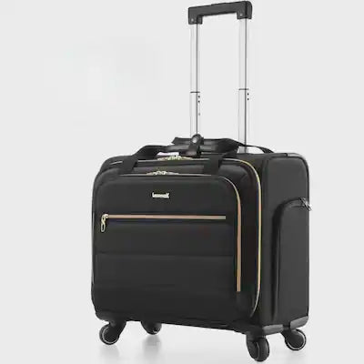 LUGGEX - Rolling Laptop Bag with Wheels, Softside Laptop Rolling suitcase with 4 Spinner Wheels UBC - FX-UX