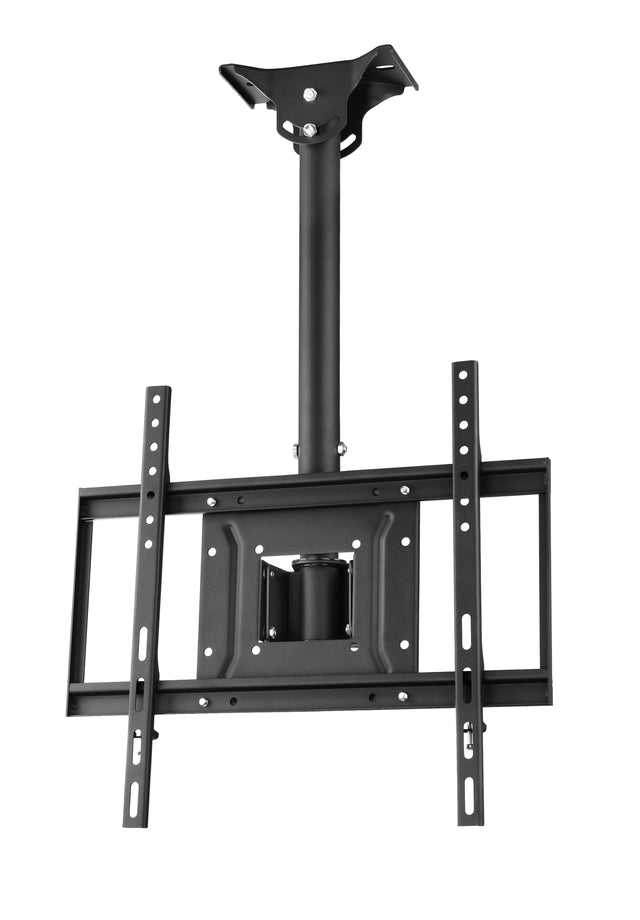 Front. Apollo Enclosures - Adjustable Height TV Ceiling Mount for 32"-75" TVs up to 155 lbs - Black.